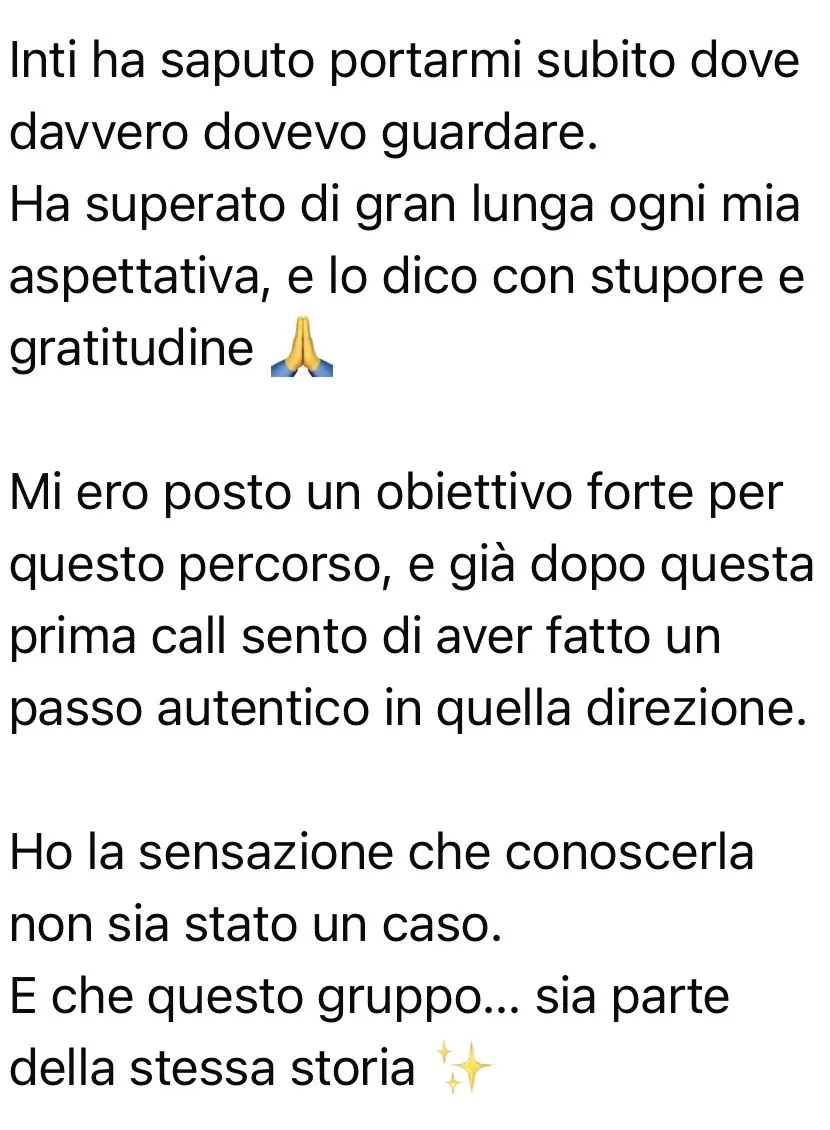 Mensaje de una persona acompañada por Intissar