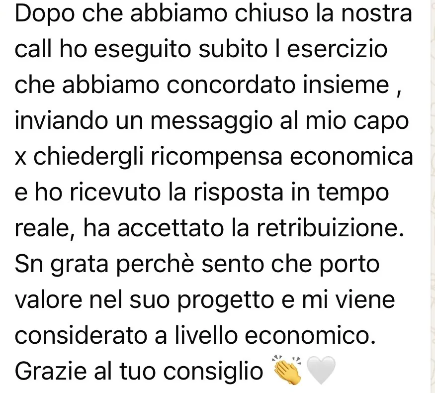 Mensaje de una persona acompañada por Intissar
